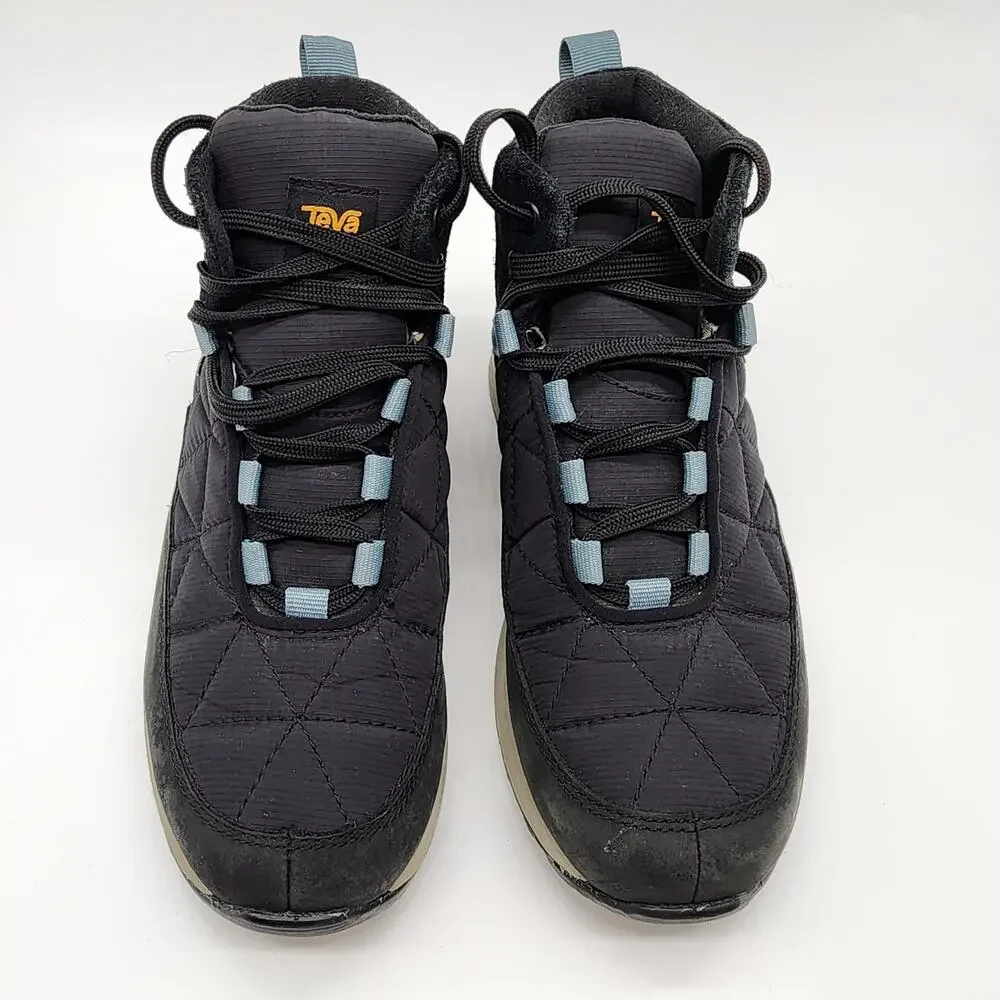 Teva Ember Commute Boots Women's 8 Waterproof Navy Lace-up Shoes‎